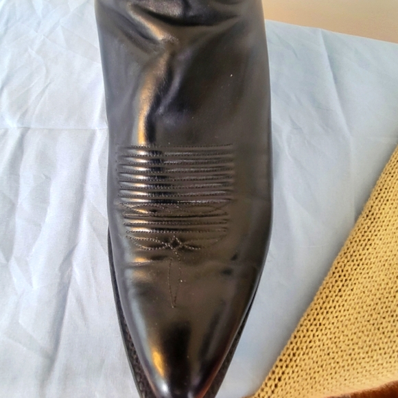 Lucchese Classic-Custume Black Western Leather Boots - Picture 4 of 8